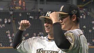 2020年8月23日 北海道日本ハム・松本剛選手 清宮幸太郎選手ヒーローインタビュー