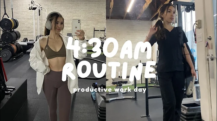 4:30AM GYM ROUTINE ON A WORK DAY | working a 9-5, ...