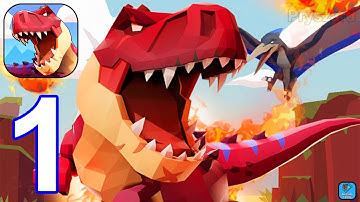 Dino Clash: Tribal War - Gameplay Walkthrough Part 1 Tutorial Levels 1-10 (iOS,Android)