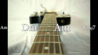 Sad Blues Guitar Backing Track in Am chords