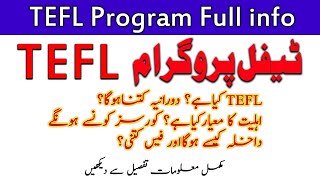 What is TEFL Program _ TEFL admission to certificate full information