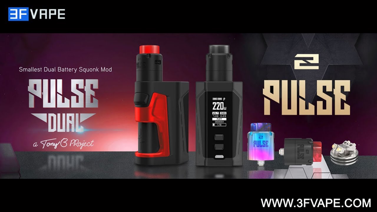 vandy vape pulse dual Buy Vandy Pulse Dual 220W Black TC VW Squonk Mod main image 0