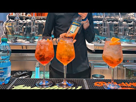 Aperol Spritz - Përgatitja Cocktail tutorial shqip🌟🇦🇱🍸- BARMAN - Jurgen Hakani
