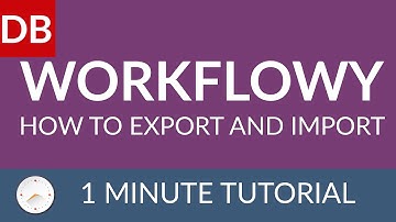 How to Import and Export | Learn How to Use Workflowy