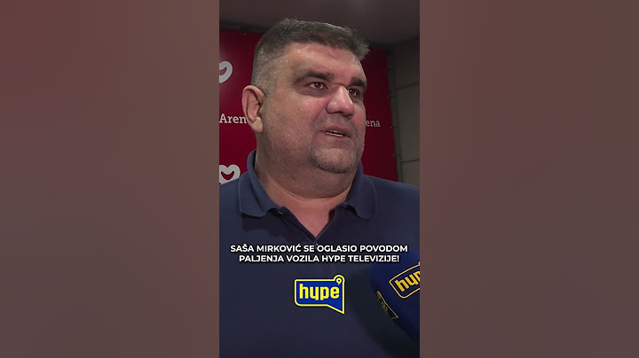 Oglasio se Sasa Mirkovic povodom paljenja vozila Hype televizije! #hypetv