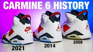 Air Jordan 6 Carmine History Review / History