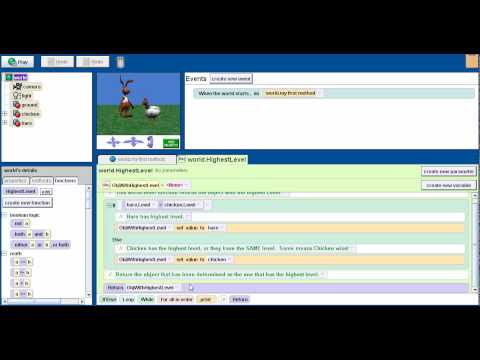 Return An Object Using  A Function Using Alice