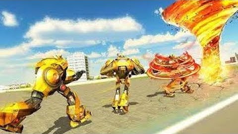 Fire Tornado Robot Car Transform Sumulator| Android/IOS Gameplay