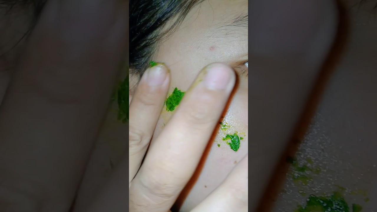 Masker daun kelor+baby oil 