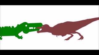 Pivot Dinosaur Battles - Tarbosaurus VS Deinosuchus