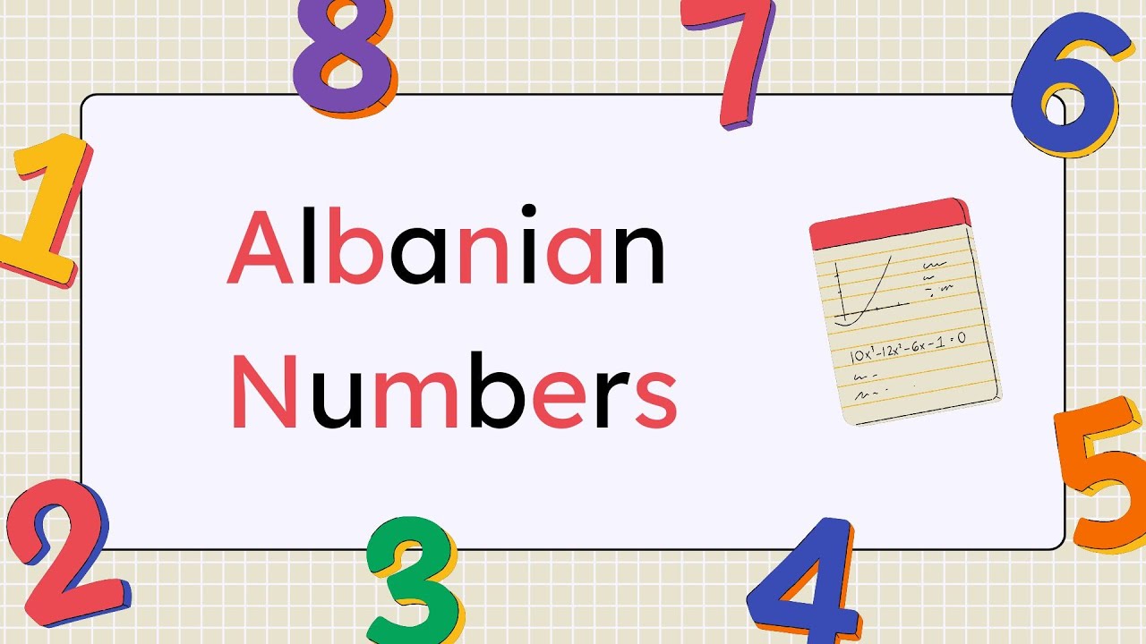 Albanian Numbers 1-100 | Learn Albanian - YouTube