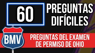 60 Ohio Permit Exam Questions (BMV 2026 Written Practice and Study Guide)