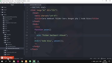 Cara Membuat Folder Baru (Directory) dengan PHP