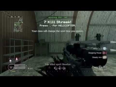 SICK NO SCOPE SUICIDE SHOT ON COD4!