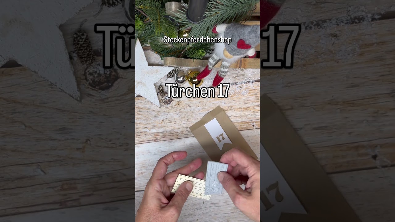 17 #adventskalender #einfachstempeln #stempeln #steckenpferdchen #diy