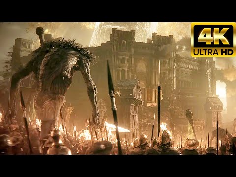 Elden Ring Titan Army Cinematic Battle NEW (2024) 4K ULTRA HD