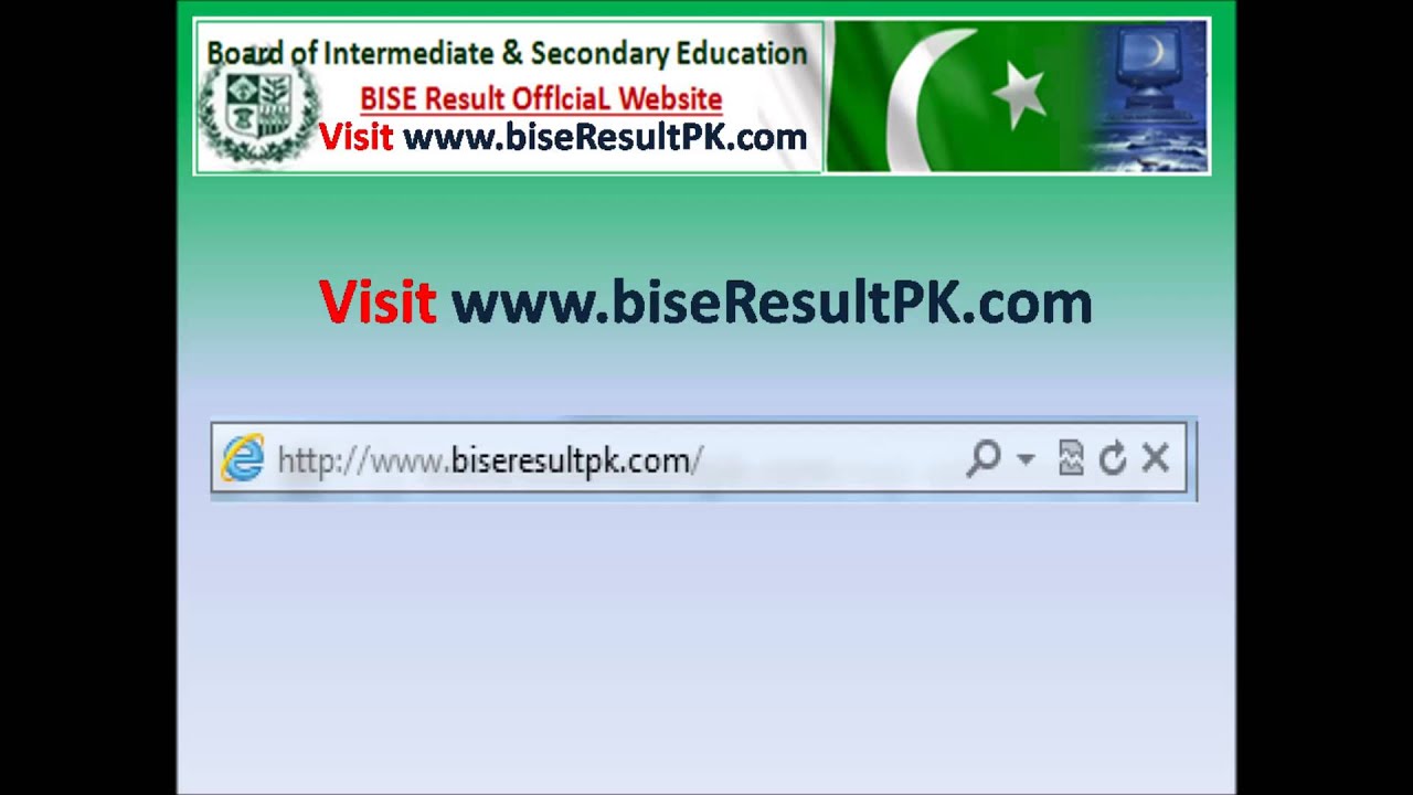 BISE Lahore Intermediate Result 2014 Part I and Part 2 - How to check online
