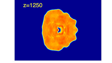 Head-on encounter of a rarefaction pulse with a vortex-antivortex pair in liquid light