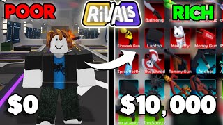 Spending $10,000 On A Brand New Account In Roblox Rivals!