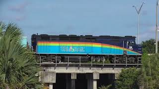 Tri-Rail Cabcar 501 AND F40PH-3C 807 At Boynton Canal & More 6-27-22
