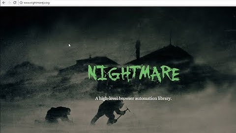 Nightmare JS with Electron by Ahil Jose