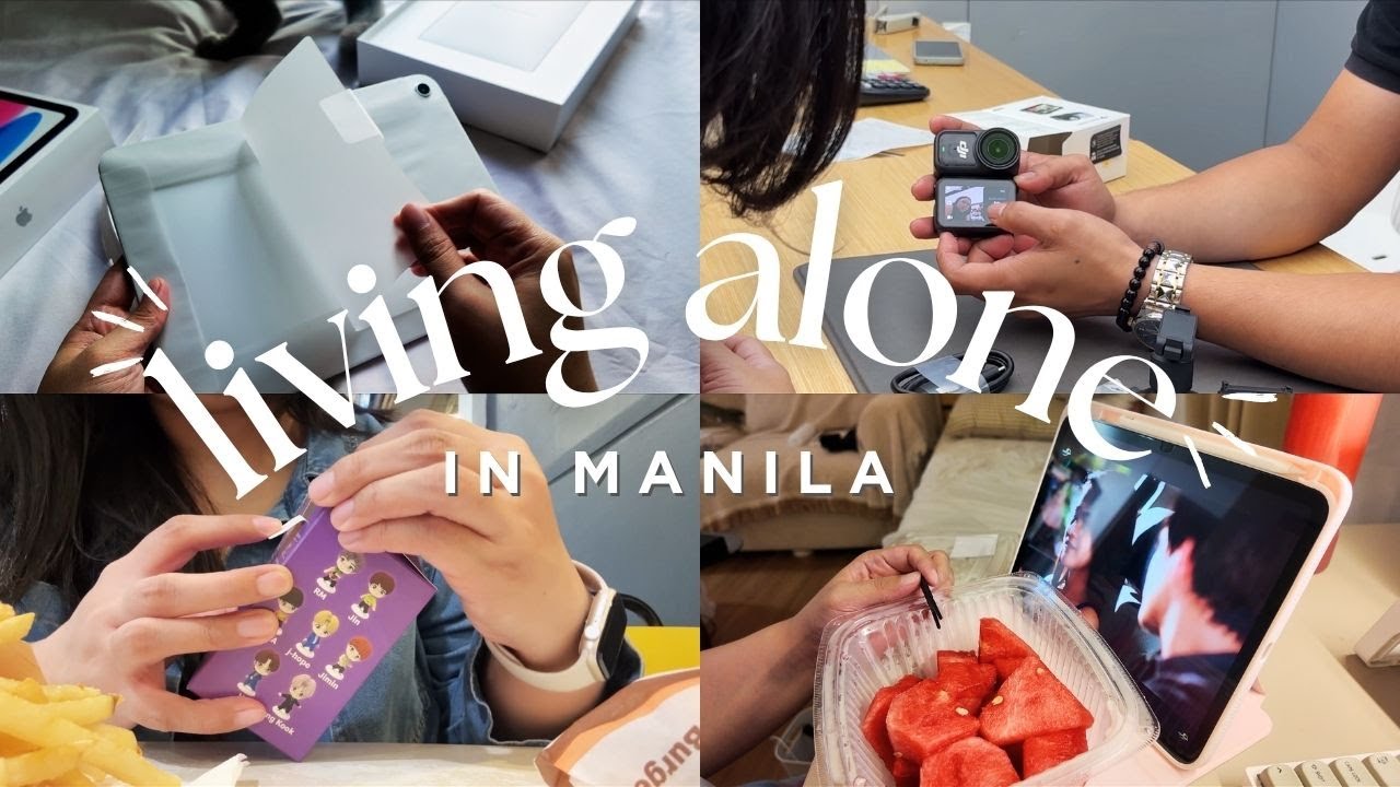 Living Alone in Manila 🏡 | unboxing ipad, getting student permit, cooking, buying dji osmo nano