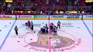 Montreal Canadiens and Ottawa Senators Brawl at Centre Ice - May 5 2013 1080p screenshot 1