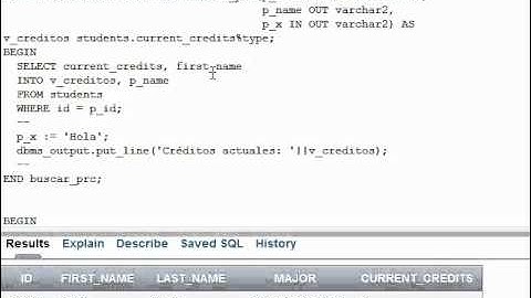 PLSQL Básico - Procedimientos (stored procedures)