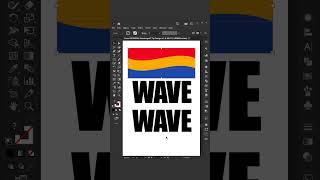 CREATE TEXT WAVE EFFECT #illustrator #illustratortricks #design