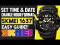 How to Set Time on SKMEI 1637 Watch| SKMEI 1637 Digital Watch Time and Date Setting| Step by Step