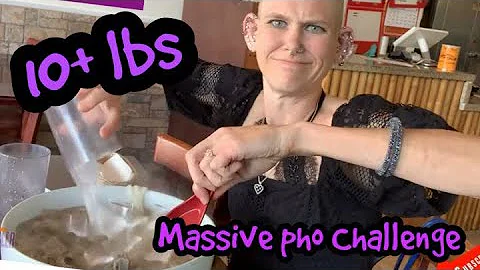 I LOVE PHO AND THE 10 LB PHO CHALLENGE! NEW RECORD...