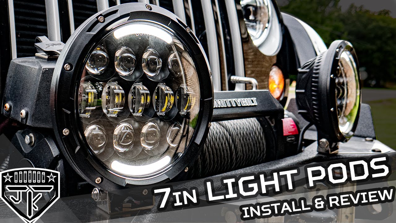 7in Light Pods with DRL (from ) - Install and Review 