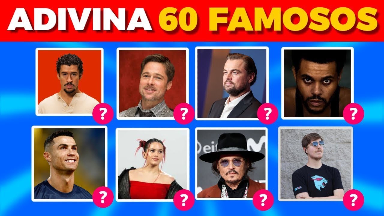 Adivina el Famoso por su Foto 🎙️🎶🤔 | ¿Quién es el Famoso? | QuizMania