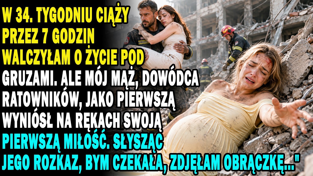 Leżałam pod gruzami zawalonego bloku. Byłam w 34. tygodniu ciąży. Nad głową usłyszałam głos dowódcy akcji: „Zaczniemy od skrzydła wschodniego. Zofia Szymańska na piątym piętrze.” To był mój mąż,...