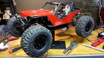 Scale Adventures - Axial Wraith climbing steep hills Crawling RC