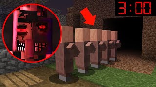 These villagers would disappear at 3am, until I followed them...(Minecraft)