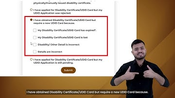 Unique Disability ID application form discription