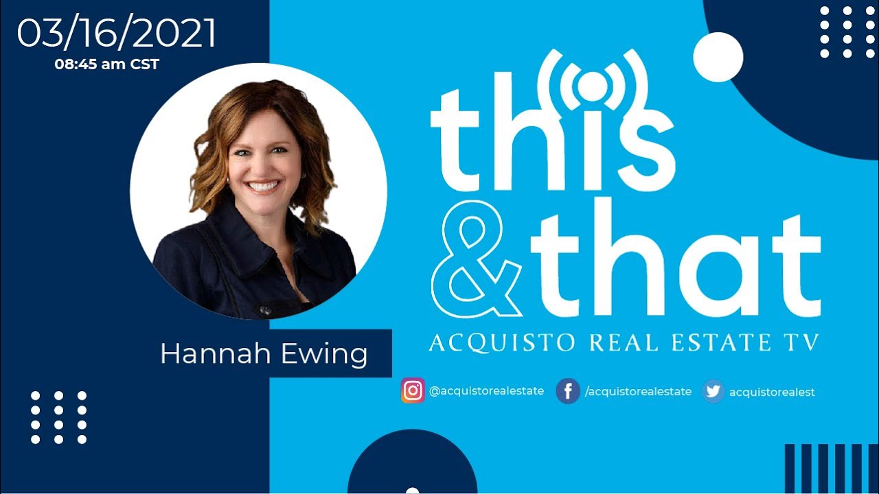 Guest TNT Live | 03/16/21 | Hannah Ewing | Real Estate Talk Show