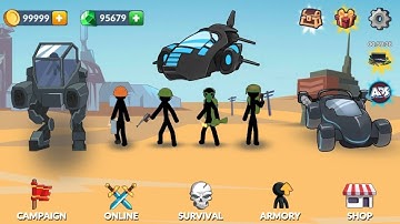Age Of Stickman : Battle Of Empire Part 10 Level 41 - 44 Gameplay (Android, iOS) #stickmangames