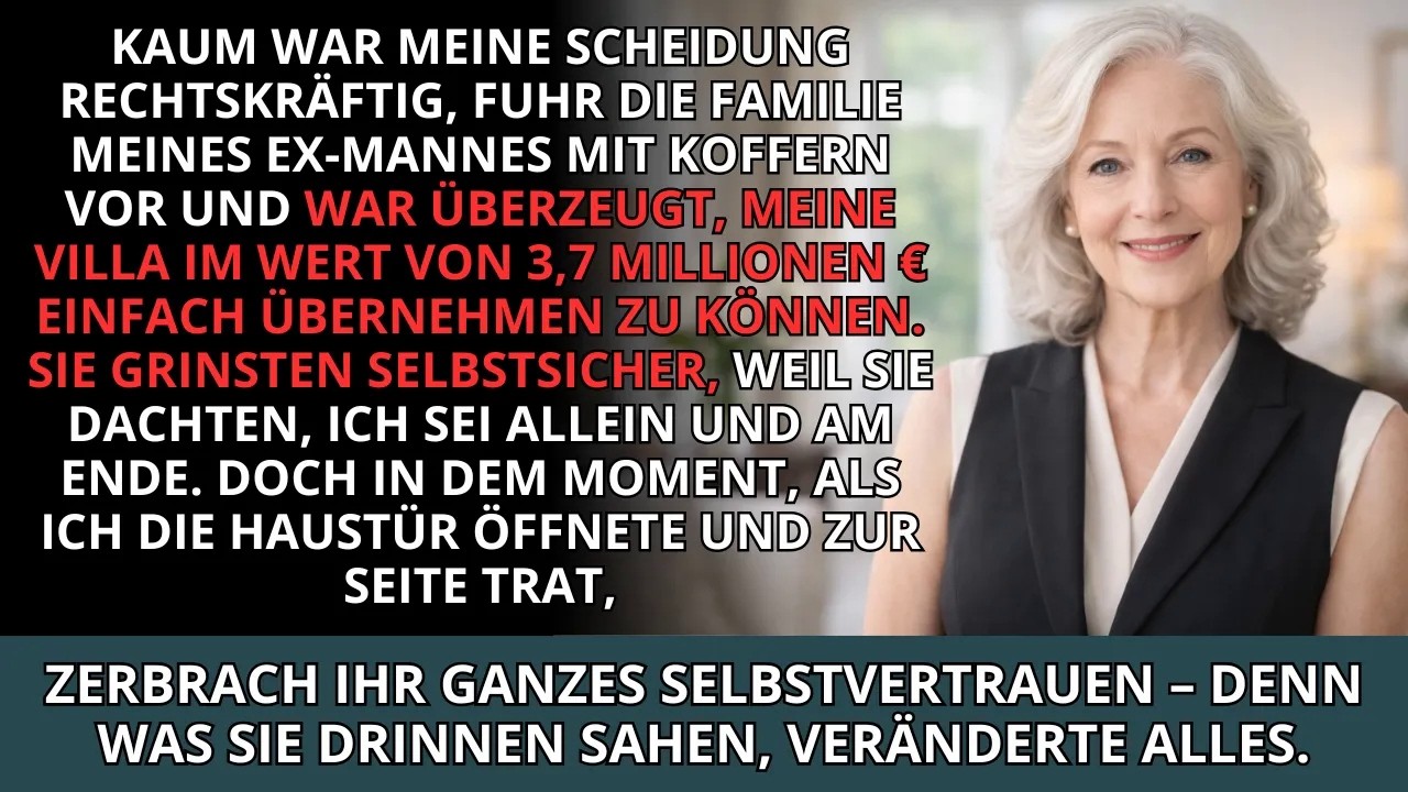 Unmittelbar nachdem ich die Scheidungspapiere unterschrieben hatte, drängte die Familie meines Ex
