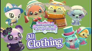 All Tea Garden Clothing & Color Variations - Hello Kitty Island Adventure Tea Garden Overview