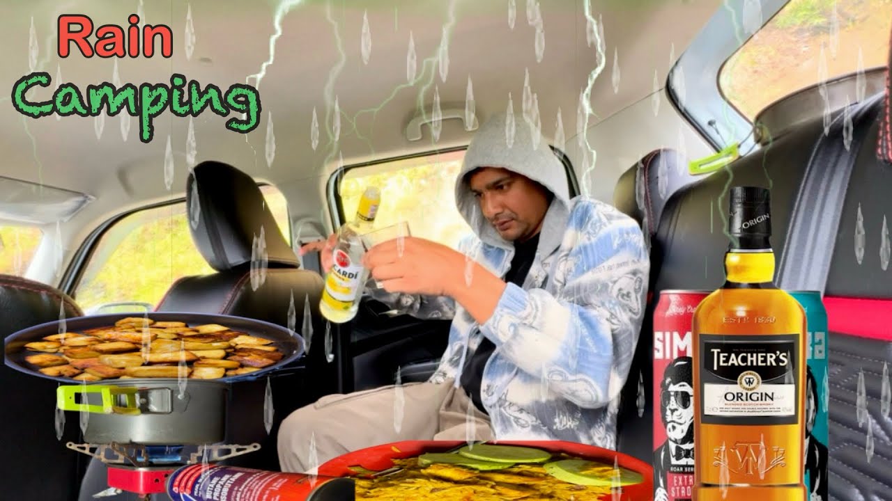 CAR CAMPING IN THE RAIN 🤔| RELAXING AT A RAIN FOREST 🌳 CAMPER LIFE 