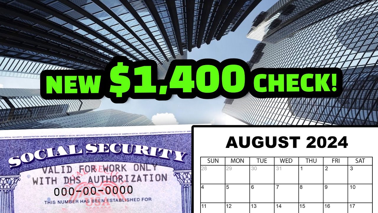 Latest $1,400 4th Stimulus Check Update 2024 August Social Security ...