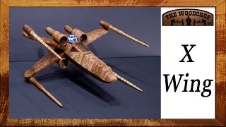 I used Maple burl, and Walnut to make this X-Wing Starfighter . I