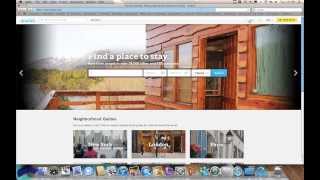 Create an account on AirBnB
