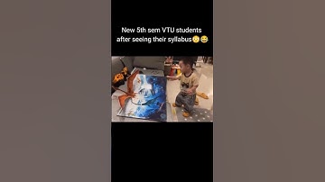 New 5th sem VTU students after seeing their syllabus😳😂 #vtusolutions #vtumemes #viralshorts #vtu