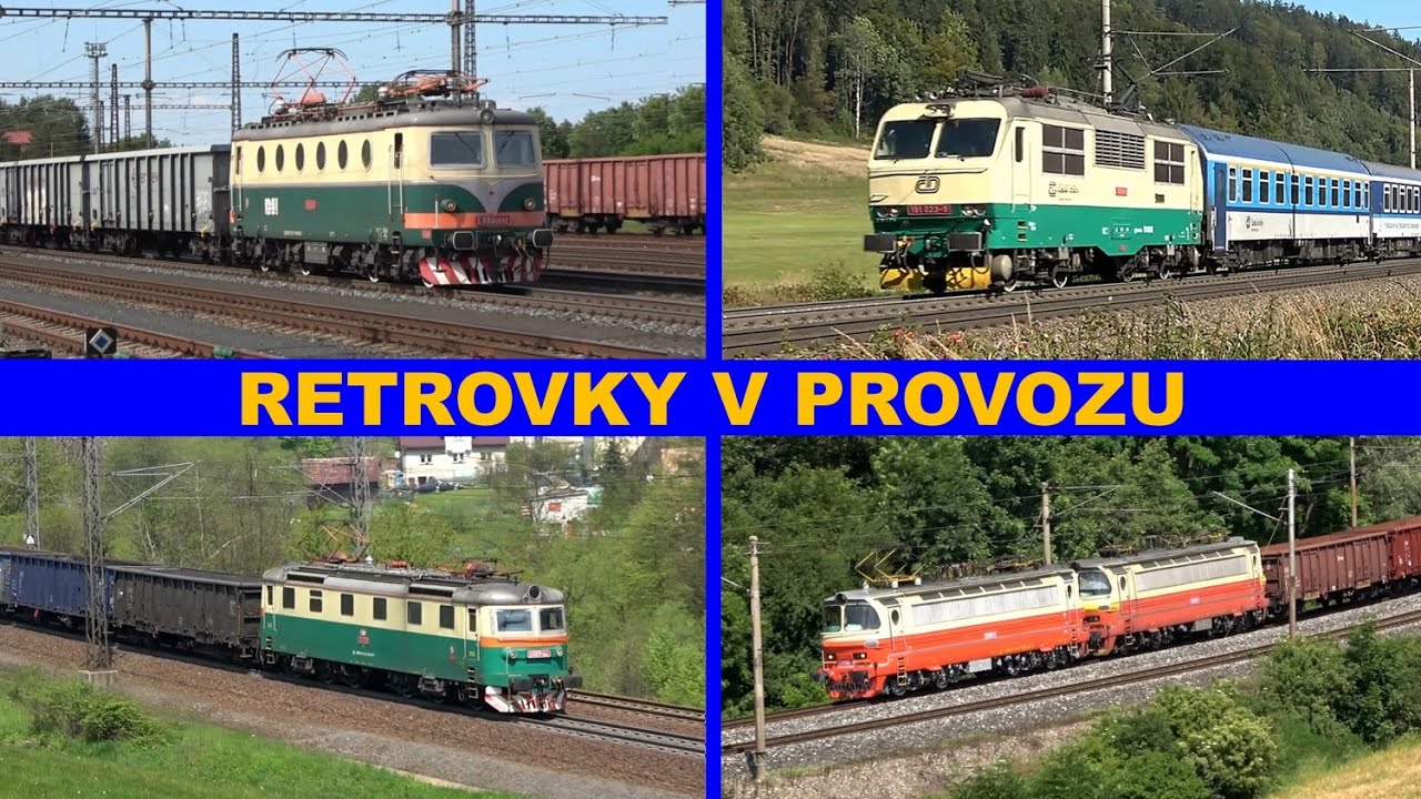 RETRO LOKOMOTIVY - Bobiny, Laminy, Gorily, Šestikola, Tornádo 560.023, Hrášek 163.234 atd