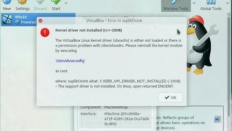 [SOLVED] Virtual Box Setup | Kernel Driver Not Installed(rc = -1908) On Linux