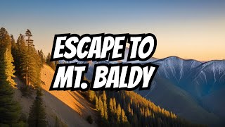 Snow at Mt Baldy, California  Drone 4k Footage