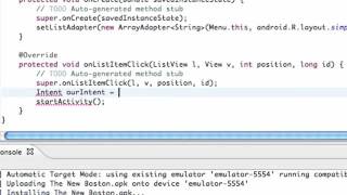Android Application Development Tutorial   020   Starting an Activity with a Class Object